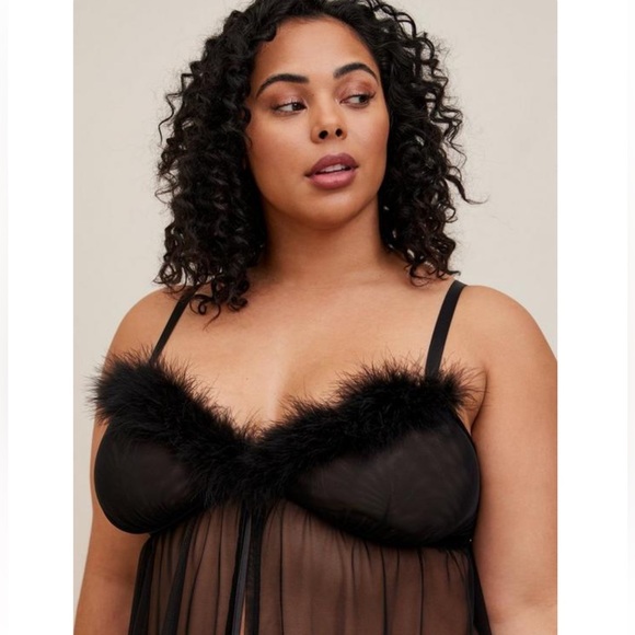 Torrid Mesh Flyaway Babydoll - Picture 3 of 11